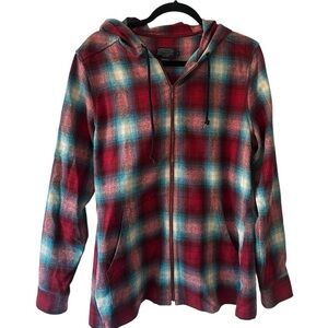 Pendleton Plaid Zip-Up Hoodie – Men’s Large